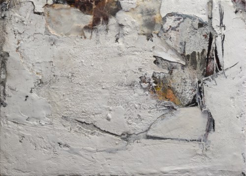 Fragmente, in Weiß II, 2015, 50 cm x 60 cm