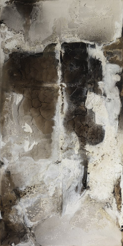 Fragmente, schwarz-weiss, 2015, 120 cm x 60 cm