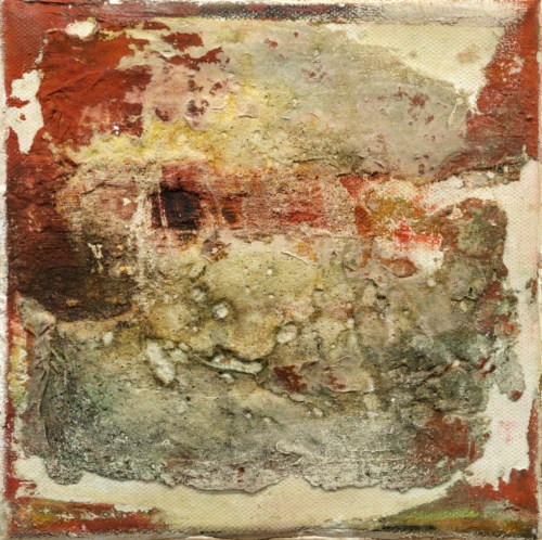 Quadrat, moosgrün, 2017, 20 cm x 20 cm 2